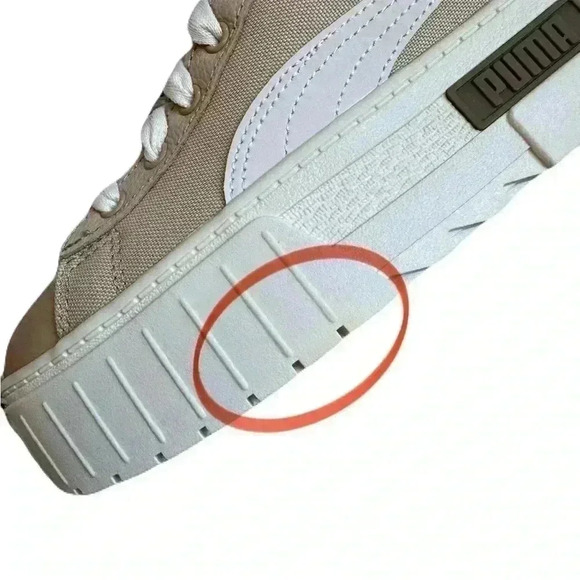 Women's NWOT Fenty PUMA Mayze Mid Safari Casual Shoes Sneakers Beige Size 6 - Picture 8 of 8